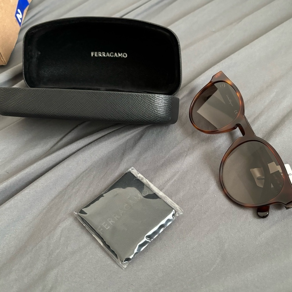Ferragamo Tortoise Sunglasses